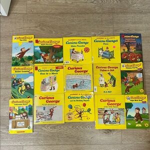 15 Curious George Children's Book Collection